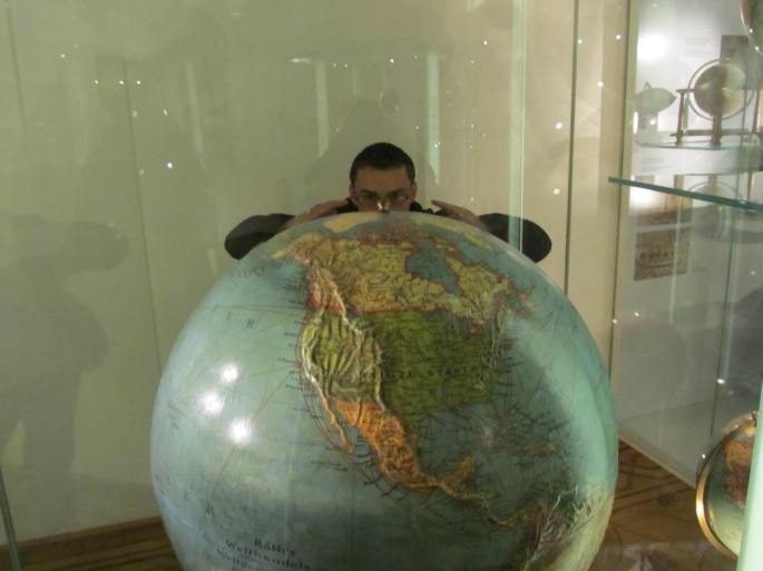 Me at the Globe Museum, Vienna